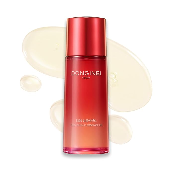 Donginbi Red Ginseng 1899 Single Essence - Firming & Hydrating Serum with Hyaluronic Acid, Korean Red Ginseng Essence, Korean Skin Care Gifts for Women, 4.06 floz / 120ml