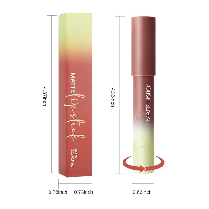 BINGBRUSH 2in1 Matte Lip Liner and Lipstick Combo, Lipstick for Women, Longwear Waterproof Lip Liner Pencil, Matte lipstick Smudge Proof lipstain, Women's Long Lasting Lip Combo (8#Maple Rush)