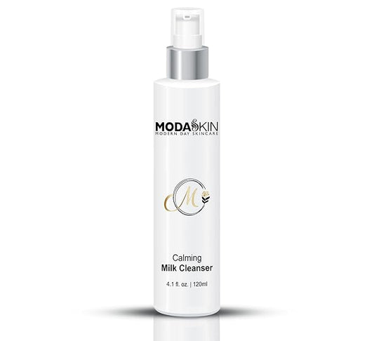 Calming Milk Facial Cleanser for all skin types with Chamomile Extract, Antioxidant & Coconut Oil that helps the Skin Generate & Tighten Spores 120 ml