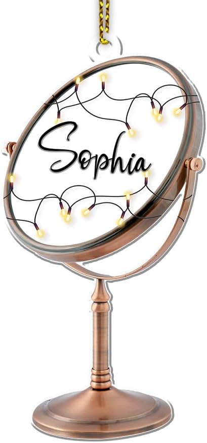 Personalized Name Perfume Shape Flat Ornament Makeup Ornament Girl Makeup Artist Christmas Ornament Makeup Stylist Ornament 96