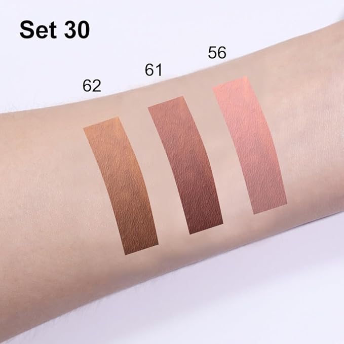 3Pcs 2 in 1 Pale Neutral True Nude Matte Lip Liner and Liquid Lipstick Stain Makeup Set for women, Long Lasting Smudge Proof Lip Tint Matte Finish Lip Gloss for All-Day Color Hold, Set30
