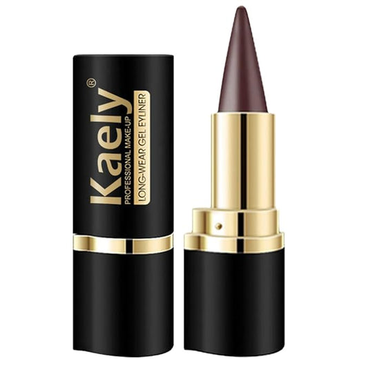 evpct 1Pcs Brown Gel Eyeliner Pencil Eye Black Face Paint Stick Makeup Set Waterproof Matte Cream Crayon Eyeliner Pencil Set Cat Eye Liners Eyeshadow Guide delineador de ojos contra el agua