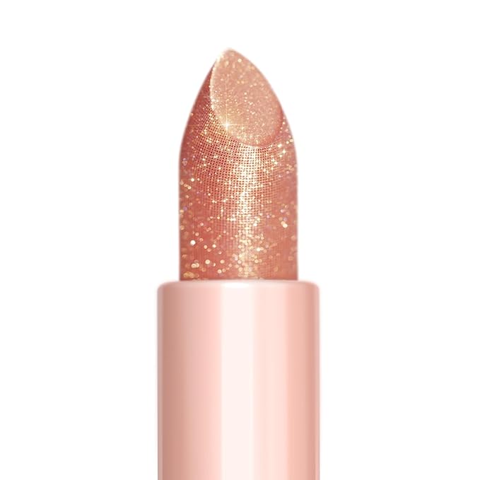 Oulac Moisturizing Peach Lipstick for Girls Moisture-Rich Tinted Lip Balm with Sparkle, Lightweight Lip Makeup, Shea Butter Formula, Vegan & Gluten Free, PG07 Mermaid Kiss