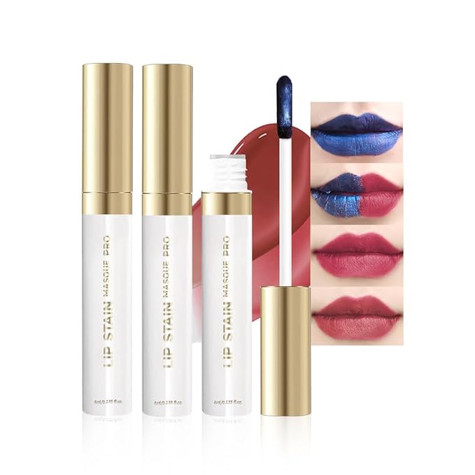 2Pcs Matte Lip Stain Wipe Off Masque - Peel Off Lip Stain Tattoo, All Day Peel Off Lip Tint,Long Lasting Lip Mask,Waterproof Transfer-proof Lip Liner Peel Off Lip Gloss,Stay Lip Makeup 05+09