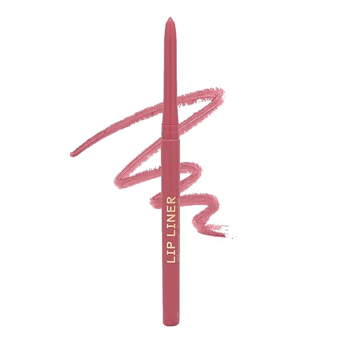 Winky Lux Pippy Demi Matte Lip Liner Pencil - Purple Mauve Lipliner, Waterproof Long Lasting Formula, Creamy Retractable Tip For Precision & Nourishment, Matte Finish