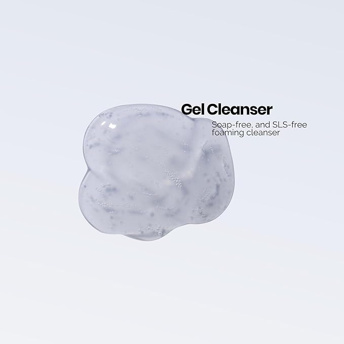 Koope Gel Face Wash, Cleanser For All Skin Types, Gentle, Soap-Free, pH Balanced, Makeup Remover with Oat Amino Acids, Cucumber, Kiwi & Aloe, Free of Parabens, Sulphates & Fragrances, Vegan, 5.0 FL OZ