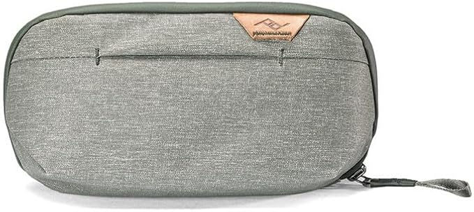Peak Design Small Wash Pouch, Sage, Weatherproof Travel Toiletry Bag, Upright or Hanging Toiletries Kit with Pockets, Magnetic Toothbrush Pocket, Wide UltraZip Opening, Toiletry Bag for Men and Women