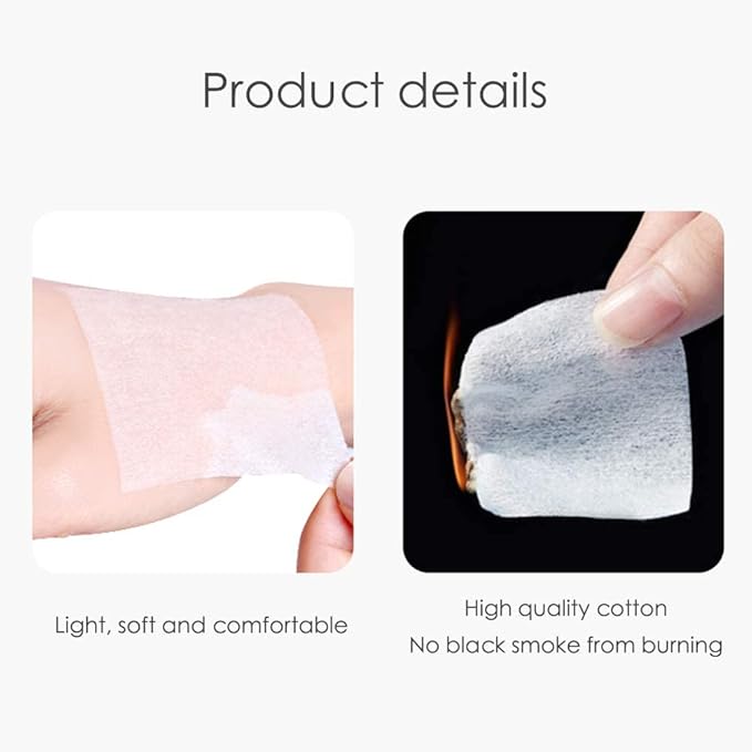 1000 PCS Thin Makeup Facial Cotton Pads, Square Makeup Remover Cotton Pads, Facial Eye Lip Nail Polish Makeup Remover, Non-Woven Cotton, Lint Free