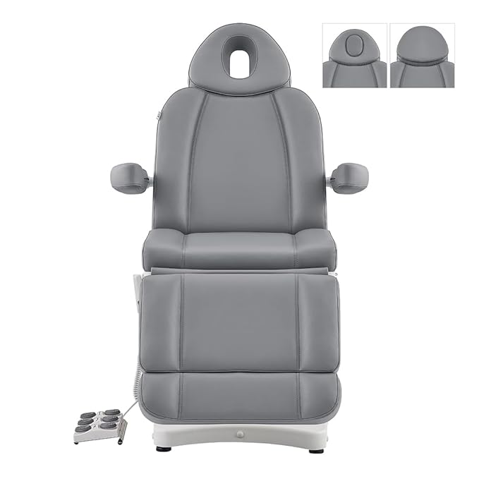 Dir Full Electrical Medical Aesthetic Chair Facial Beauty Bed Podiatry Doctors Office Chair with 3 Motors Ink