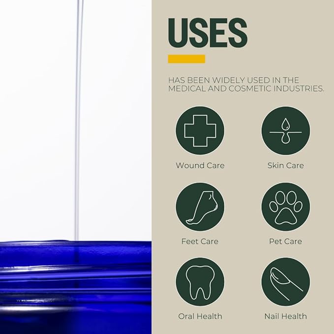 PurO3 Ozonated Sunflower Oil – Pure, Natural, Organic Skincare for Face & Body – Oxygenated Healing Lotion, Moisturizer & Beauty Cream in a Glass Jar – O3 Therapy Salve, 2 oz