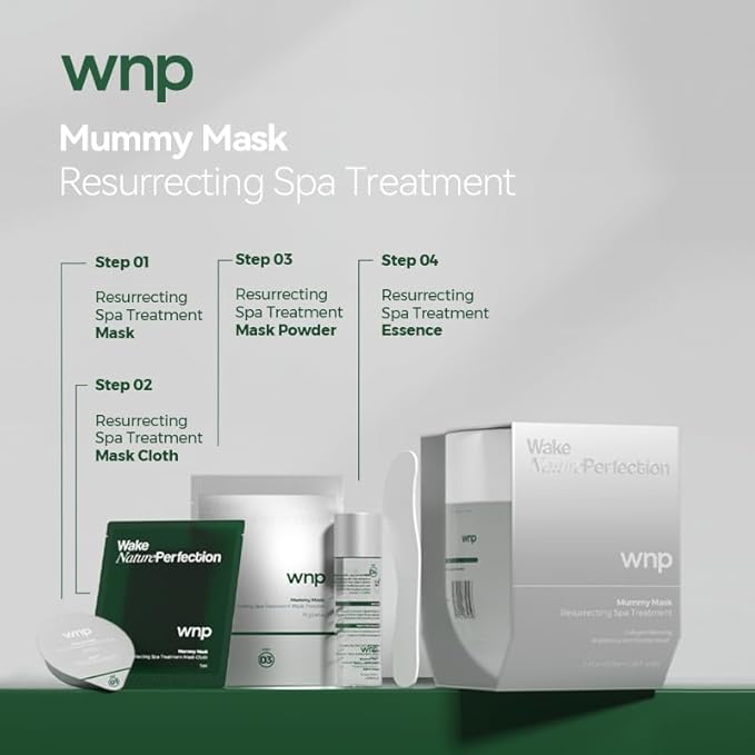 WNP Skincare Set – Oil Suspension Ampoules + Amino Acid Cleansing Gel + Firming Peel-Off Mask for Deep Hydration, Gentle Cleansing & Tightening Glow – For Sensitive & Dry Skin