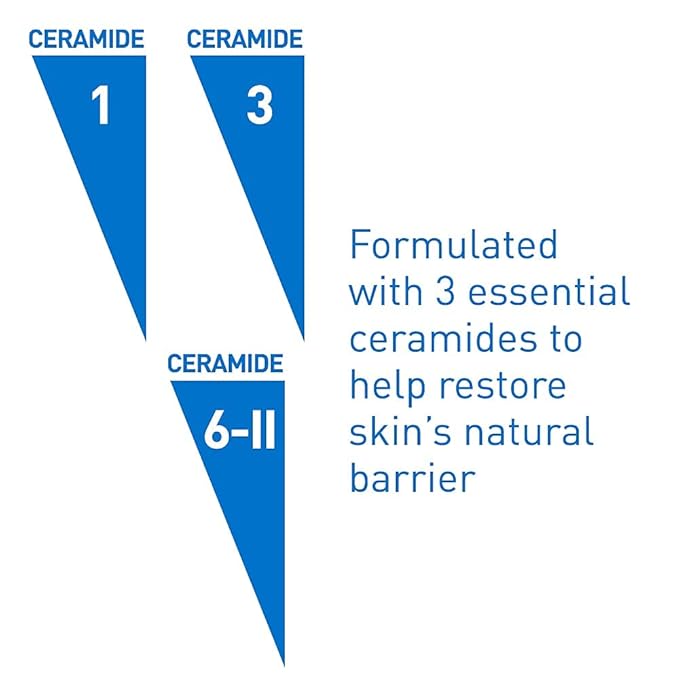 CeraVe Renewing Salicylic Acid Cleanser, Formulated With Hyaluronic Acid, Niacinamide, & Ceramides, Gentle BHA Exfoliating Face Wash Smooths & Softens Skin, Non Comedogenic & Fragrance Free, 16 Ounce