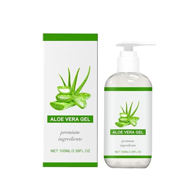 Aloe Vera Gel for Face and Body, Soothing & Moisturizing Gel with Carbomer, Repairs Dry Skin, Brightens Skin Tone, Daily Use for All Skin Types（130ml