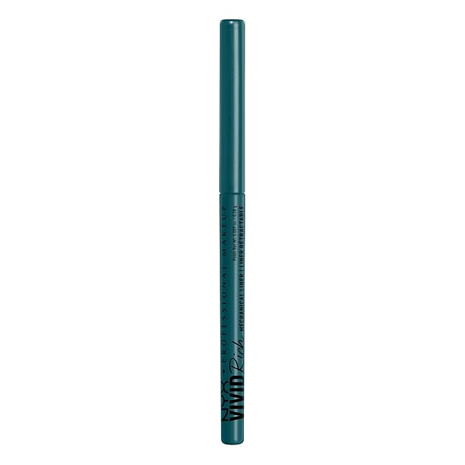 NYX PROFESSIONAL MAKEUP Mechanical Eye Pencil, Vivid Rich Mechanical, Creamy Retractable Eyeliner - Aquamarine Dream, Aqua Green Eyeliner