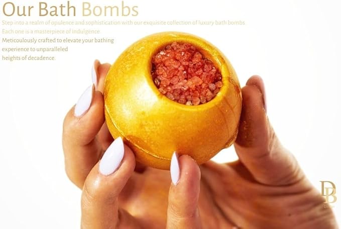 Bath Bombs, 6PC Luxury Gift Set, Girls Gifts, Mothers day Surprise, Valentines Day, Relaxing Kit, Bath Bombs for Women, Organic, Non Toxic, for Sensitive Skin, Natural, Lavender, Essential Oils & Salt