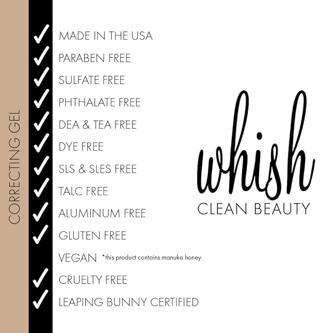 Whish Coconut Milk + Verbena Correcting Gel - Soothes sun exposed skin, reduces the appearance of UV damage, Moisturizes & Corrects with Organic Aloe & Manuka Honey