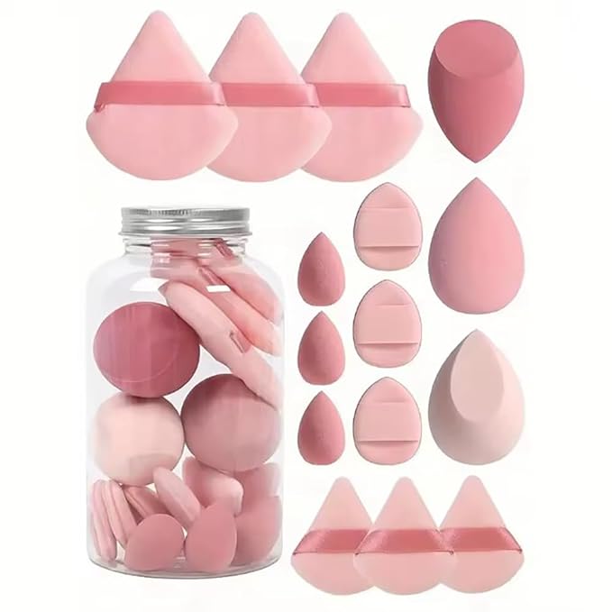 15pcs Makeup Sponge Blender Set, Beauty Blending Sponges for Foundation and Powder