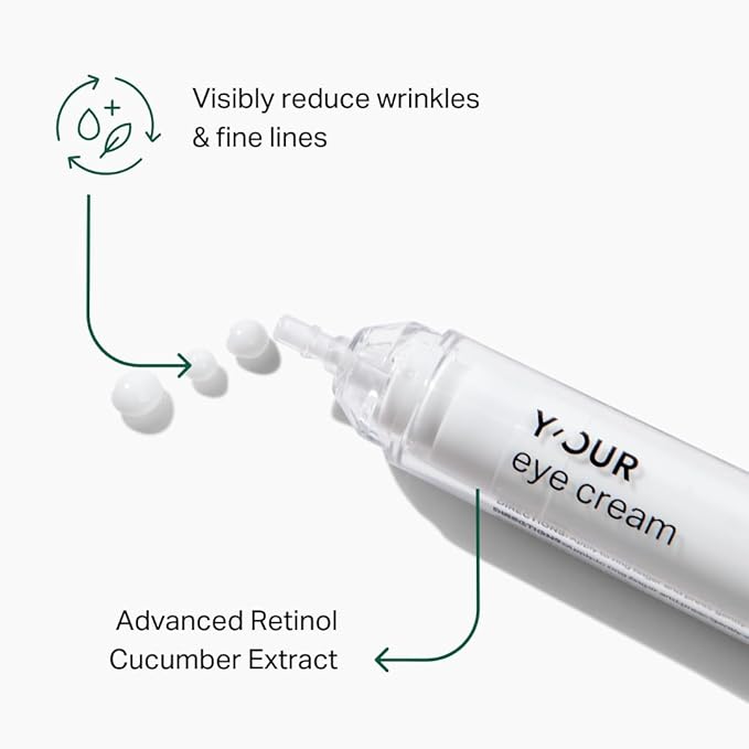 Y'OUR Anti-Aging Skincare Set – 5-Step System with Cleanser, Day Cream, Serum, Night Cream & eye Cream – Targets Wrinkles & Fine Lines – Hydrating, Firming & Non-Comedogenic Formula.