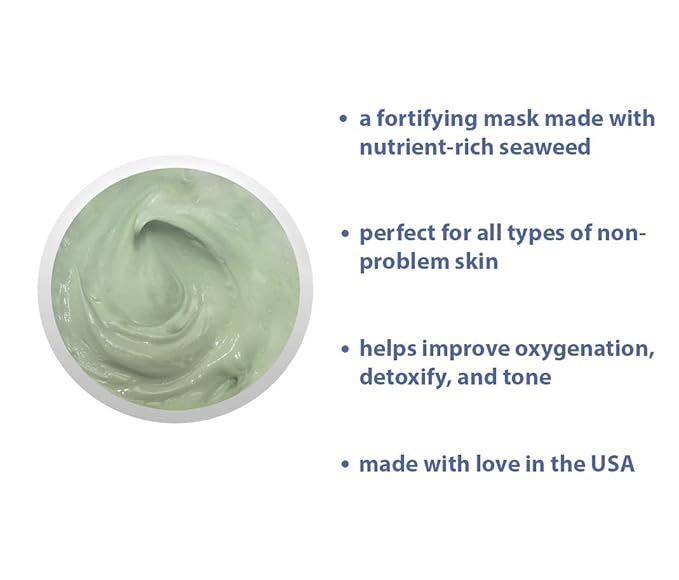 Raya Seaweed Masque (609) | Hydrating and Fortifying Facial Treatment Mask for All Non-Problem Skin | Made with Vitamins and Minerals