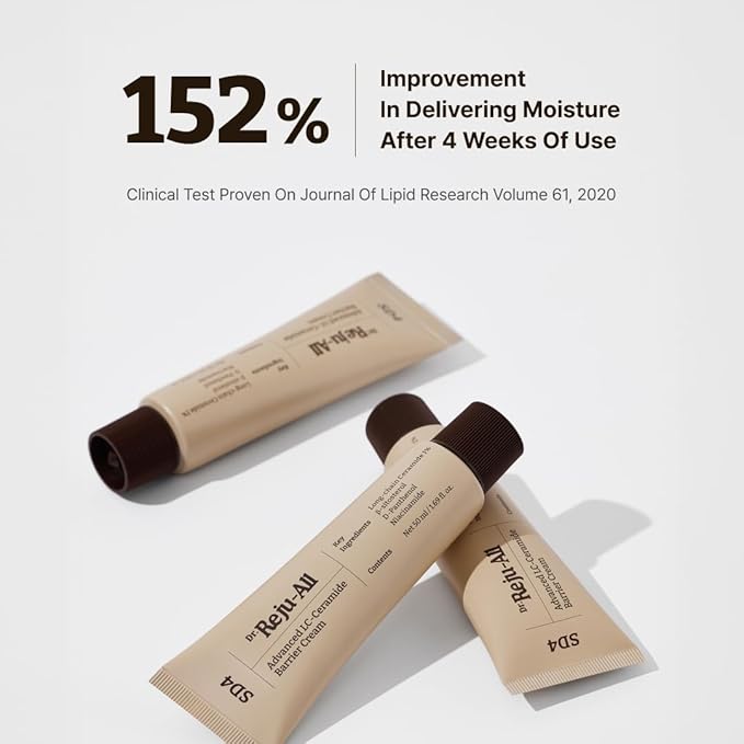 Advanced LC-Ceramide Barrier Cream - Patented Long Chain Ceramide Deep Hydration - Lightweight Korean Face Moisturizer for Strengthening Skin Barrier - 1.69 Fl Oz