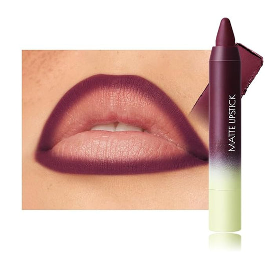 BINGBRUSH 2in1 Matte Lip Liner and Lipstick Combo, Lipstick for Women, Longwear Waterproof Lip Liner Pencil, Matte lipstick Smudge Proof lipstain, Women's Long Lasting Lip Makeup (6#Velvet Crush)