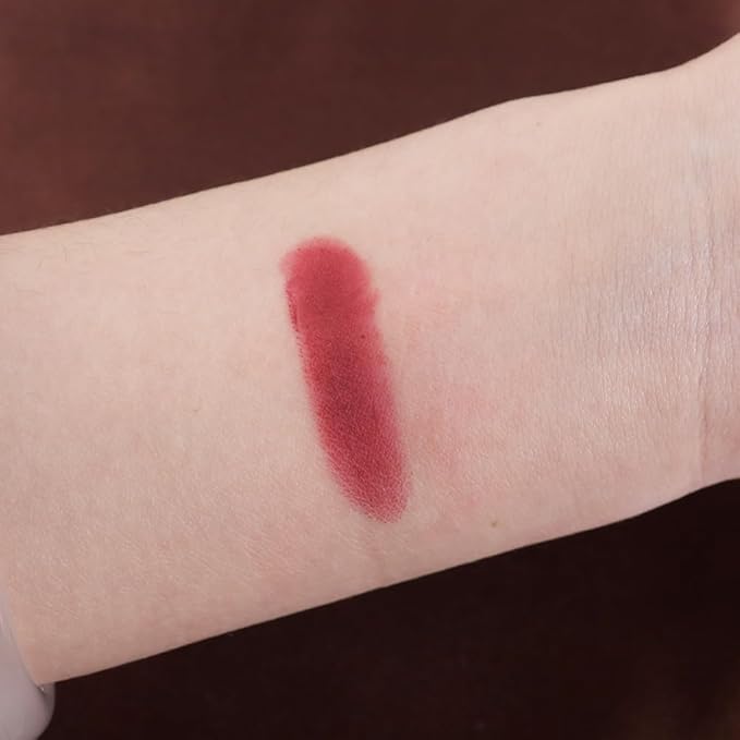 Dark Red Matte Lipstick Crayon Pencil Set,Velvet Lip Stick for Women 24 Hour Long Lasting Waterproof Lip Liner,Magic Lipstick 24 Hours Original Lip Liner Makeup Stain Long Lasting Waterproof