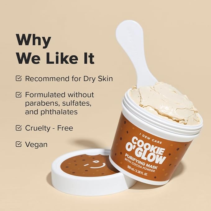 I DEW CARE Wash Off Face Mask Set - How Dough I Look | Headband, Hyaluronic Acid Skincare Essentials, Moisturizing, Soothing, Deep Cleansing, for Dry Sensitive Skin, Stocking Stuffers, 3.38 Oz