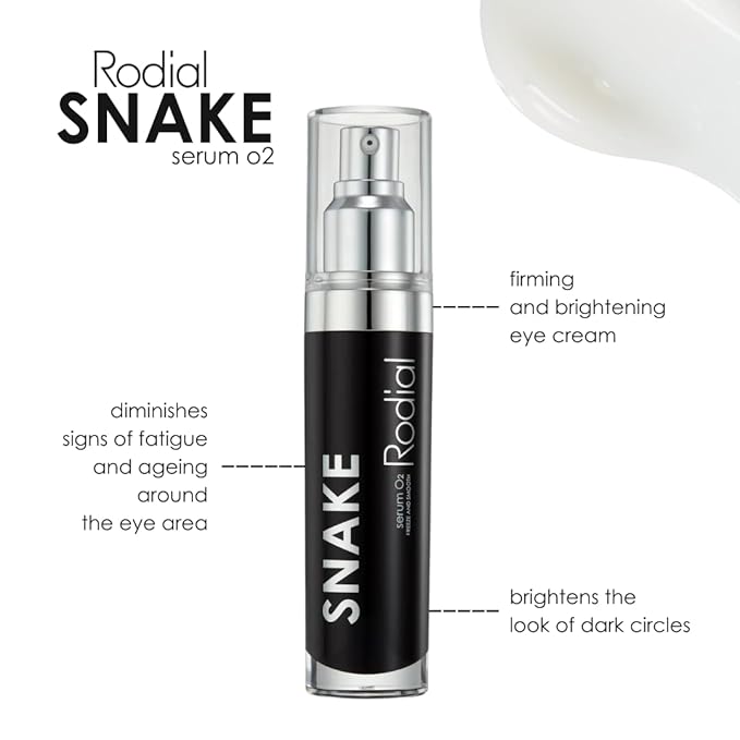 Rodial Snake Serum O2 1fl.oz. High-Performance Serum with Blurring-Effect for Reducing Lines and Wrinkles, Syn-ake Tripeptide for Firming and Smoothing Effect, Rejuvenating Hyaluronic Acid