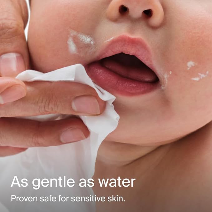 Coterie Baby Wipes for Sensitive Skin, Plant-Based and Plastic-Free Fibers, 99% Water, Hypoallergenic, pH Balanced, Unscented, Clean and Gentle Baby Essentials, 8 Pack, 448 Count