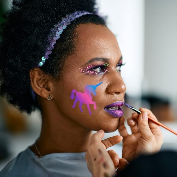 Stencil1 - Pride Makeup Stencil Durable Quality Reusable Stencils United States Stencil America for Parades, Parties and More!