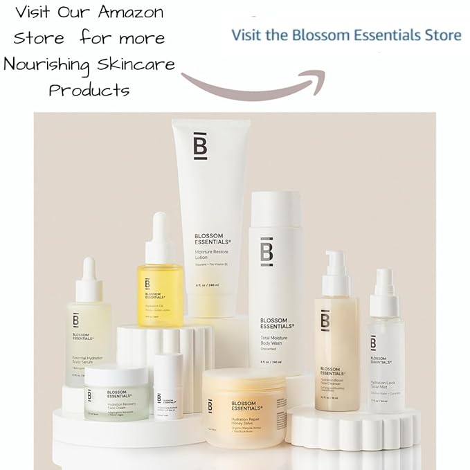 Blossom Essentials Honey Salve - Organic Manuka Honey Hydration Repair - Eczema Relief for Dry, Itchy, Sensitive Skin - Soothing Moisturizer & Balm for Kids, Adults - Made in USA - 4oz