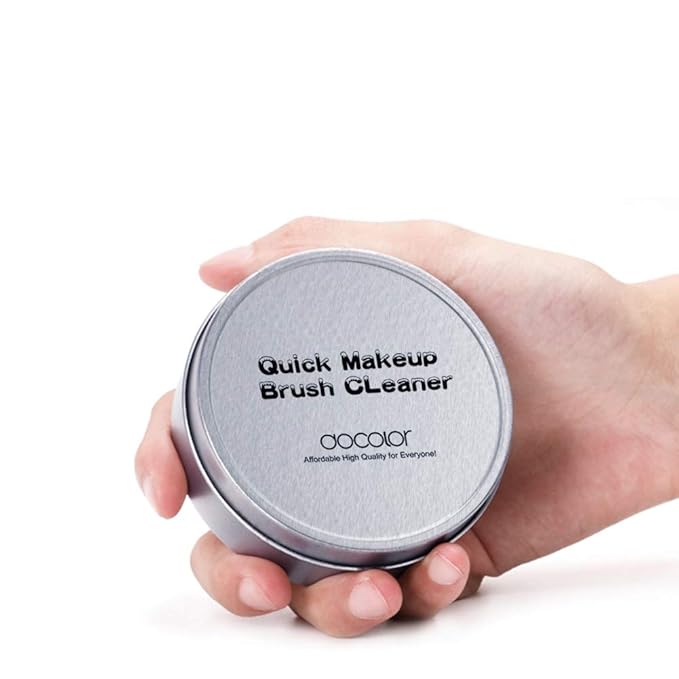 Docolor Makeup Brush Cleaner - Quick Dry Sponge for Removing Shadow Color - Compact Size for Travel