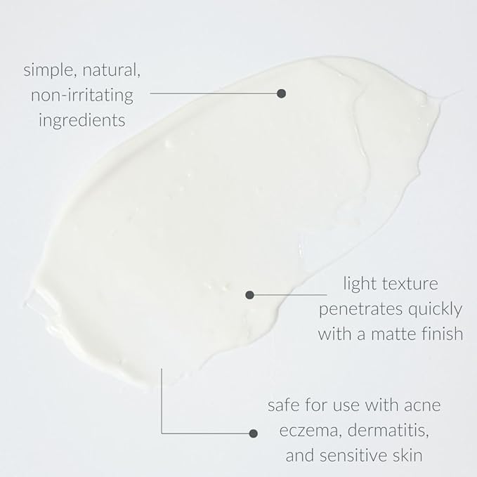 Osmia Skincare - Natural Purely Simple Face Cream For Sensitive + Reactive Skin | Apricot Kernel, Kukui, Rose, Chamomile Oils + Aloe | Clean Beauty For Healthy Skin (1.7 oz | 50 ml) NEW PACKAGING