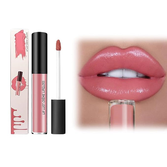 12 Color Cream Lip Gloss, 2025 New Cream Texture Lipstick Non-Stick Lip Gloss, Long Lasting Lipstick Hydrating Lip Tint Natural Non-Fading Liquid Lip Stick for Women (#14, One Size)