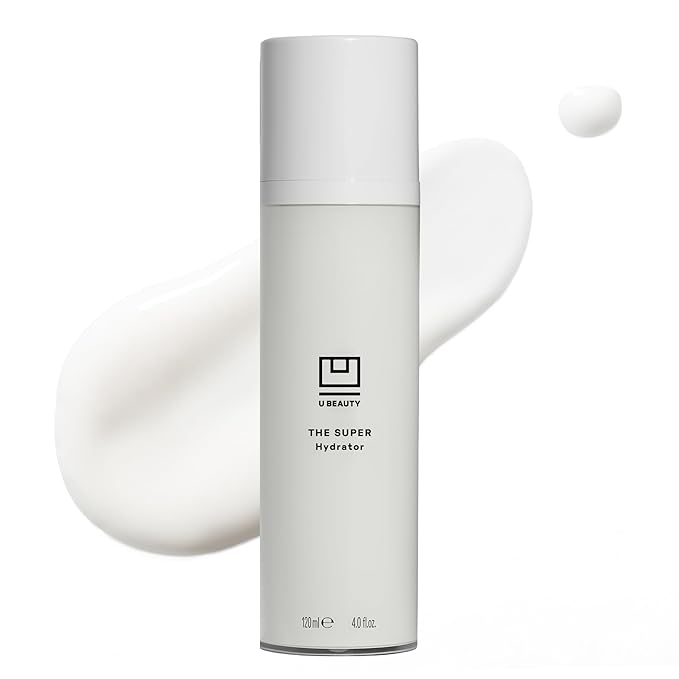 U Beauty The SUPER Hydrator Hyaluronic Acid Moisturizing Cream - Mega-Dose Skin Hydrator with Peptides and Grapeseed Oil for Supple, Smooth, and Softer-Looking Skin For Up To 48 Hours - 4 fl oz