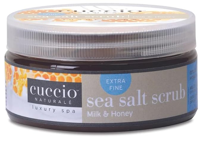 Cuccio 4 Piece Spa To Go Kit – Milk & Honey – Nourishing Skincare Set for Hydration and Softening