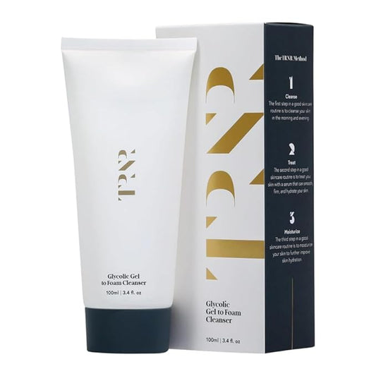 Glycolic Gel To Foam Facial Cleanser (100ml/3.4oz) | Foaming Face Wash| Natural, Plant-Based & Science-First Skincare Routine for Men & Women