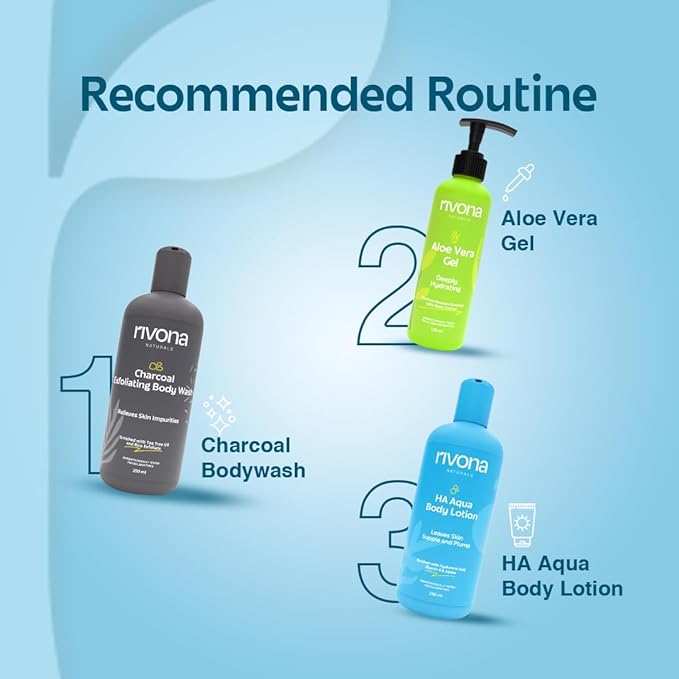 RIVONA NATURALS Hyaluronic Acid Body Lotion with Vitamin E & Jojoba |Deep Hydrating Moisturizer for Dry Skin, Lightweight, Non-Greasy, Nourishing Body Cream for Daily Skincare & Long-Lasting Moisture