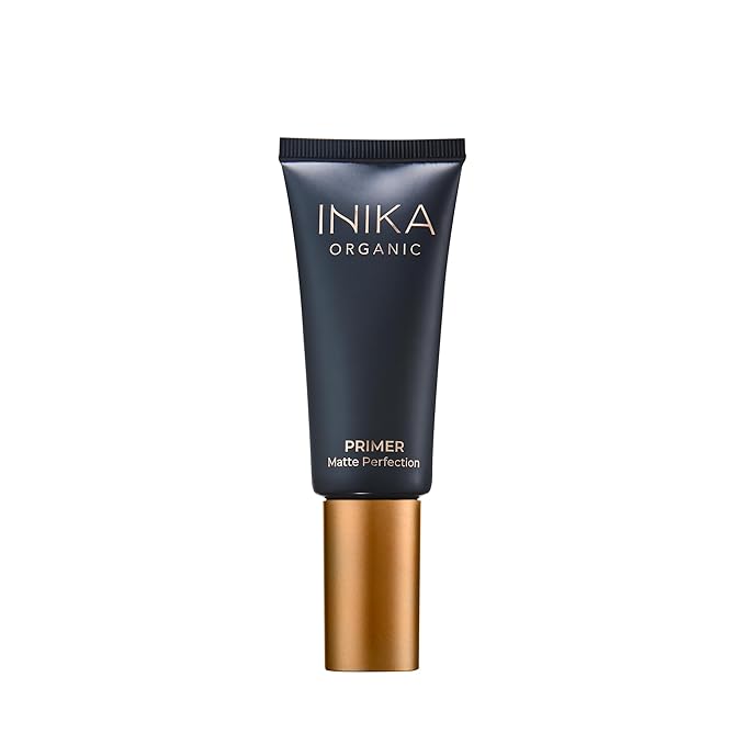 INIKA Organic Matte Perfection Primer | Minimise Pores, Smooth Skin, Reduce Oil. Lightweight Mattifying Primer. Skincare Infused to Reduce Signs of Ageing. 100% Natural + Vegan Formula. 30mL