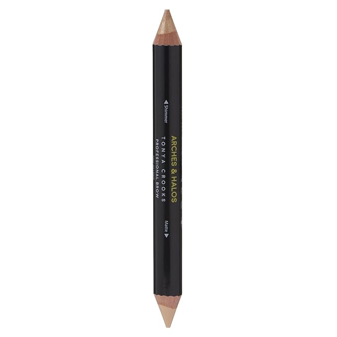 Arches & Halos Brow Highlighting and Concealer Crayon - Light - Shaping and Shimmer Eyebrow Stick and Highlighter Duo - Soft, Ultra Creamy Formula - Define, and Sculpt for Sharp Brows - 0.176 oz