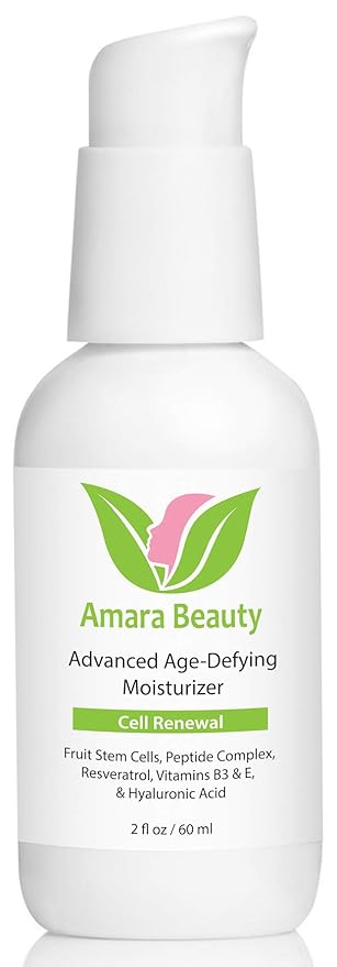 Amara Beauty Anti Aging Face Cream Moisturizer with Resveratrol & Peptides, 2 fl. oz.