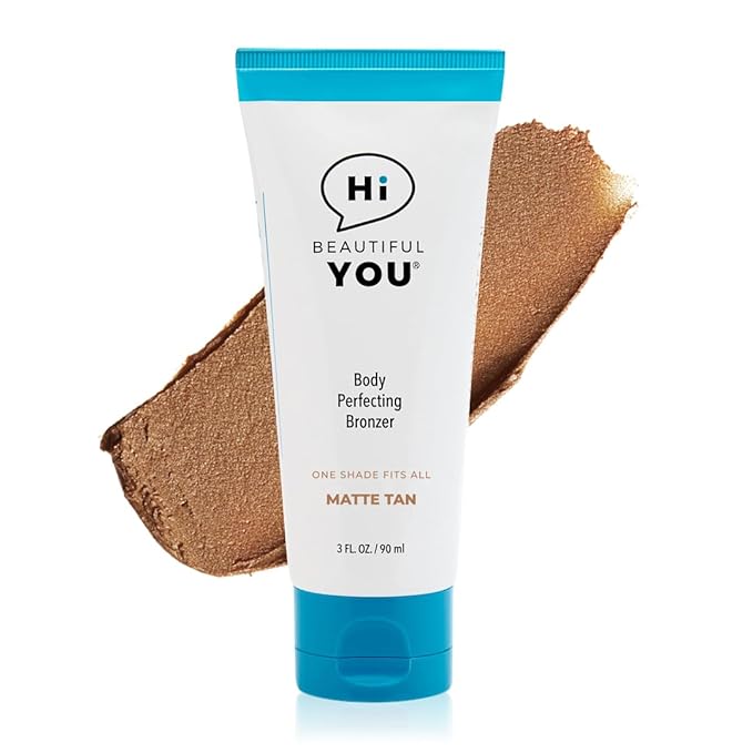 BE YOU BODY | Body Leg Perfecting Bronzer | Instant Healthy Waterproof Wash Off Radiant, Sun Free Natural Looking Transfer & Sweat Resistant Glowing Tan | No Orange Skin, No Stink, No Streak.