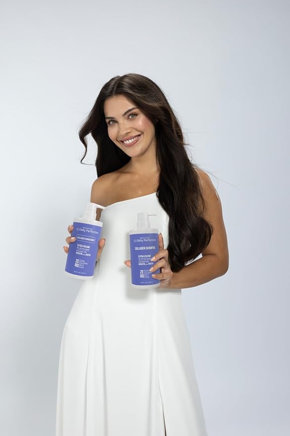 (dp) Collagen Shampoo – Boost Volume and Strength for Flat Hair – Clean + Salon-Grade Formula with Biotin & Keratin