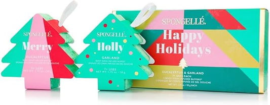 Spongelle Happy Holidays Holiday Tree Gift Set