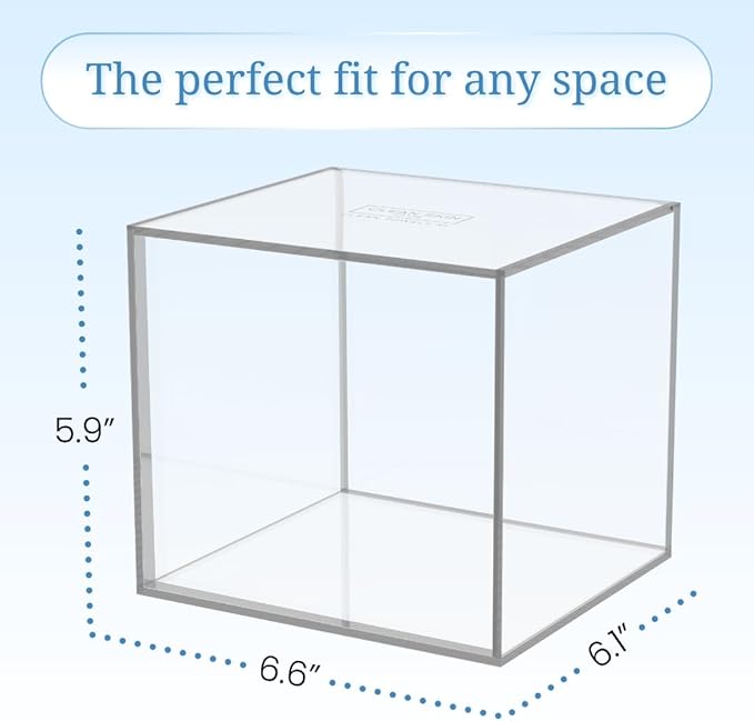 CLEAN SKIN CLUB Clear Acrylic Box for Clean Towels XL (NOT Included), Container For 50 Disposable Clean Towels XL, Face Towelettes Bathroom Counter Storage, Bin for Cleansing Facial Dry Wipes