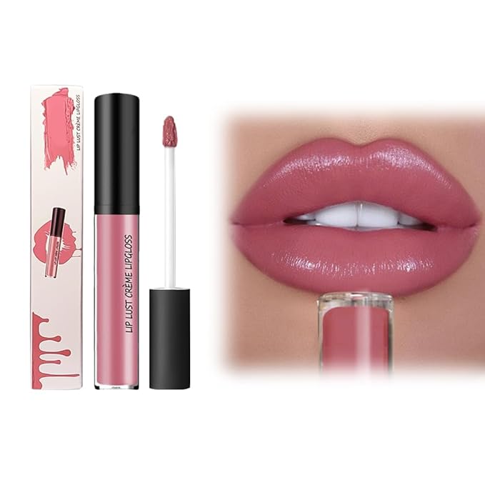 12 Color Cream Lip Gloss, 2025 New Cream Texture Lipstick Non-Stick Lip Gloss, Long Lasting Lipstick Hydrating Lip Tint Natural Non-Fading Liquid Lip Stick for Women (#05, One Size)