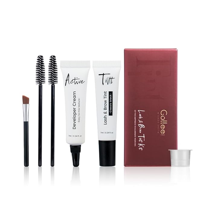 Lash Color Kit Black Color Set for Lashes and Brows Eyelash Color Set with Natural Effects Long Lasting Lasts 8 Weeks Easy to Use for Salon & Home Use