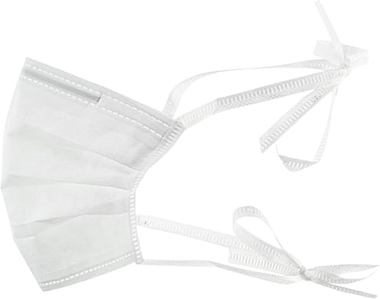 Sterile 9' Facemask with Ties, 500 pieces/Case, White