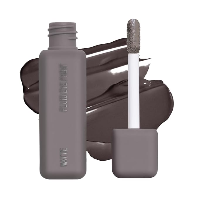about-face Matte Fluid Eye Paint Hidden Garden – High-Pigment Liquid Eyeshadow, Long-Lasting, No-Budge Matte Finish, Vegan & Cruelty-Free (Deep Greige)