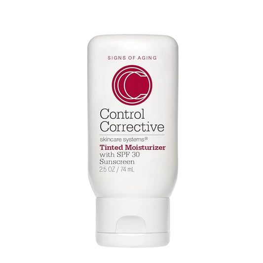 CONTROL CORRECTIVE Tinted Moisturizer With Spf 30, 2.5 Oz - Non-Greasy Hydration, Subtle, Healthy-Looking, Even Out Skin Tone, Moisturizes & Protects, Zinc, Titanium, Natural Sunscreen, Sheer Coverage